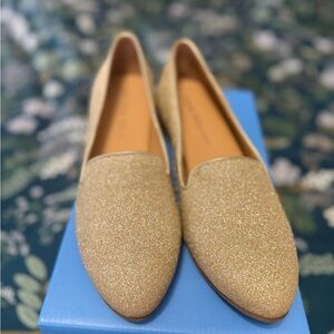 Jack Rogers Glittering Gold Women's Flats